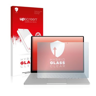 upscreen Hybrid Glass Clear Premium Panzerglasfolie für Microsoft Surface Book 2 15