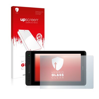 upscreen Hybrid Glass Clear Premium Panzerglasfolie für Huion Kamvas Pro 12