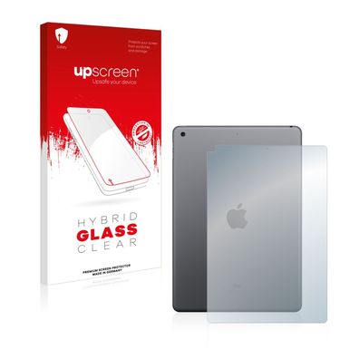 upscreen Hybrid Glass Clear Premium Panzerglasfolie für Apple iPad 10.2 WiFi 2019 ...