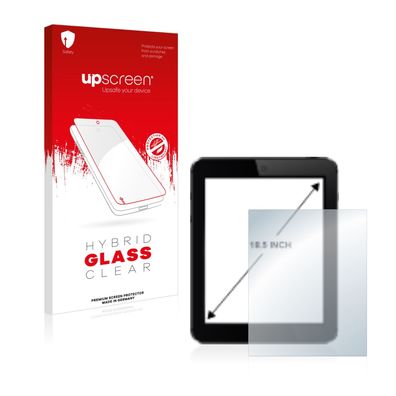 upscreen Hybrid Glass Clear Premium Panzerglasfolie für Tablets mit 18.5 Zoll ...