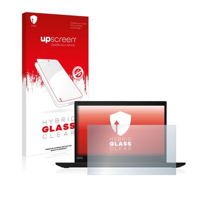 upscreen Hybrid Glass Clear Premium Panzerglasfolie für Lenovo ThinkPad X395 Touch