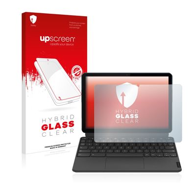upscreen Hybrid Glass Clear Premium Panzerglasfolie für Lenovo IdeaPad Duet Chrome...