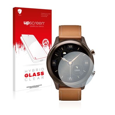 upscreen Hybrid Glass Clear Premium Panzerglasfolie für Vivo Watch (42 mm)