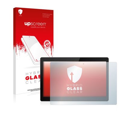 upscreen Hybrid Glass Clear Premium Panzerglasfolie für TrekStor Surftab Theatre L15