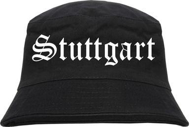 Stuttgart Fischerhut - Altdeutsch - bedruckt - Bucket Hat Anglerhut Hut