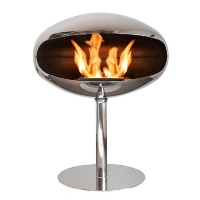 Cocoon Fires Pedestal Designer Ethanolkamin Edelstahl