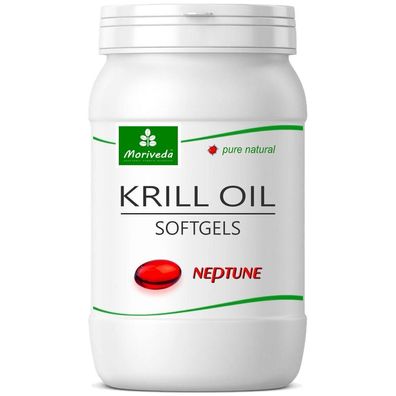 MoriVeda® Neptune Premium Krillöl 90 Krill Öl Kapseln - beste Markenqualität (1x90)