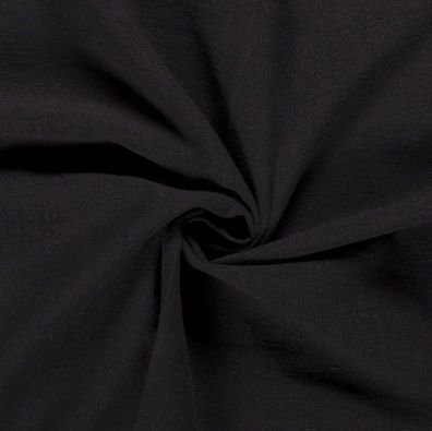 Leinen Meterware Uni schwarz - Ramie - Leinenstoff - Leinen gefärbt 50 cm x 140 cm