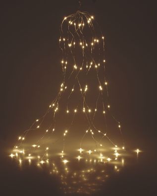 LED Draht Lichterkette - warm weiß / 300 LED - Leuchtdraht Weihnachts Deko