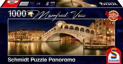 Puzzle Panorama Rialto Brücke in Venedig 1000 Teile Manfred Voss Schmidt Spiele