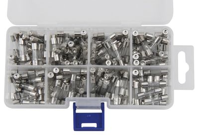 160 Stück Glassicherungen Sicherungen Feinsicherung Sortiment 5 mm bis 20 mm Set