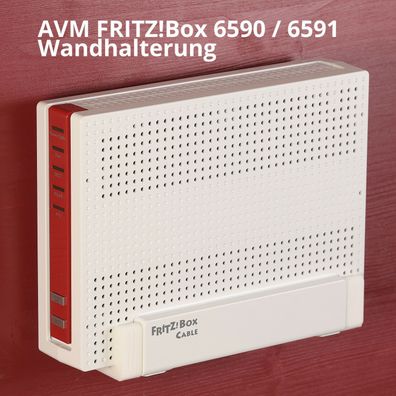 Wandhalterung Fritzbox / AVM FRITZ!Box 6590 / 6591 / 6690 Cable - 2 Wandhaken