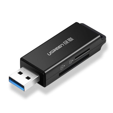 Ugreen tragbarer TF/ SD-Kartenleser für USB 3.0, Datenübertragung von bis zu 95 ...