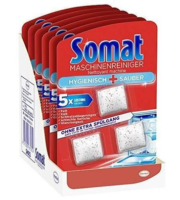 Somat Maschinen Reiniger Gegen Fett Kalk Maschinenpflege 6 x 3 Stück 6er Pack