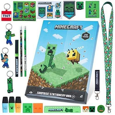 Minecraft Adventskalender 2022 Kinder Schreibwaren Gamer Spielzeug Weihnachten