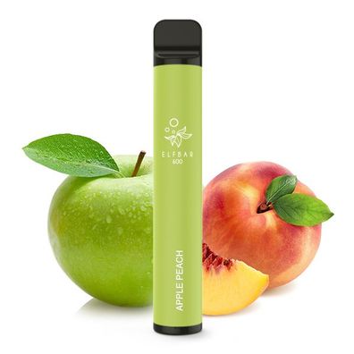 ELFBAR 600 Apple Peach Nikotinfrei e-Zigarette Original ELF BAR® e-Shisha Vape