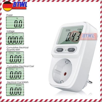 Energiekosten Messgerät Stromzähler Energie Strom Verbrauchszähler MeterMonitor DE