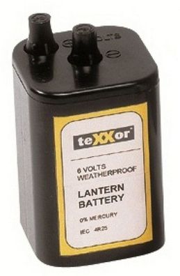 Batterie 6V für Baustellen-Warnleuchte Blockbatterie