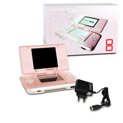 Nintendo DS Konsole in Metallic Rosa mit Ladekabel in OVP #62D
