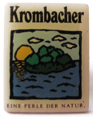 Krombacher Brauerei - Eine Perle der Natur - Pin 23 x 18 mm