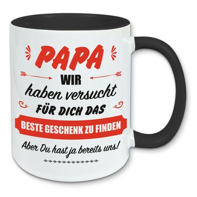 Tasse für Papa das beste Geschenk zu finden Kaffeebecher Geschenkidee