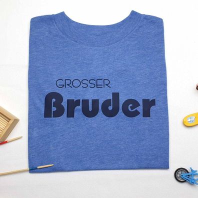 Grosser Bruder | Kinder T-Shirt | Statement-Shirt für Jungen | Bügelbild