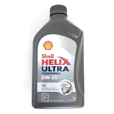 Shell Helix Ultra Professional AB 5W30 Motoröl 1L Öl Pure Plus Technology