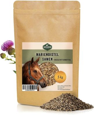 Martenbrown® Mariendistelsamen 5 kg für Pferde, Hunde & Katzen I 100% natur