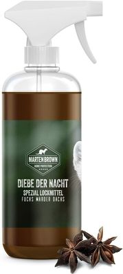 Martenbrown® Lockmittel 500ml Duftstoff für Marder Fuchs Marderhund Waschbär