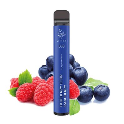 ELFBAR 600 Blueberry Sour Raspberry 20mg Nikotin e-Zigarette ELF BAR® e-Shisha Vape
