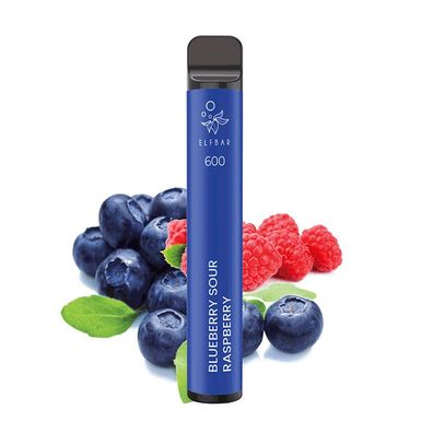 ELFBAR 600 Blueberry Sour Raspberry Nikotinfrei e-Zigarette ELF BAR® e-Shisha Vape
