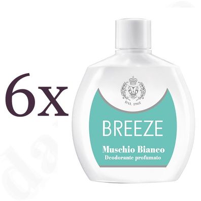 Breeze Deodorant Squeeze Muschio bianco 6x 100ml