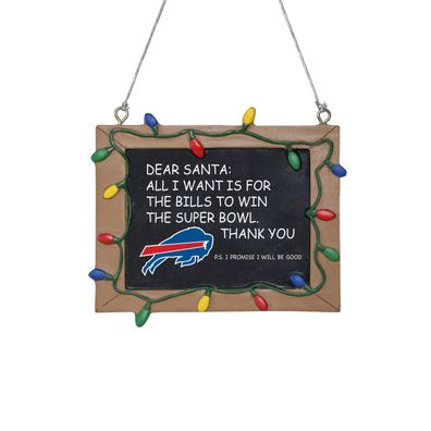 NFL Buffalo Bills Chalkboard Weihnachten Baumschmuck Anhänger Ornament