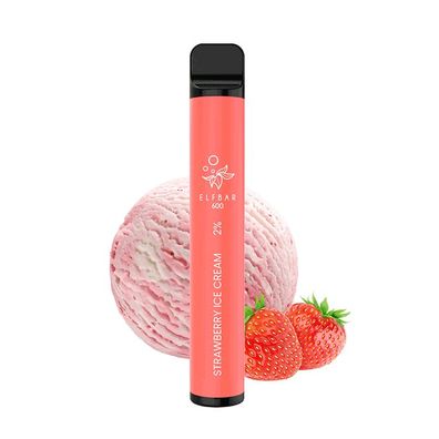 ELFBAR 600 Strawberry Ice Cream 20mg Nikotin e-Zigarette ELF BAR® e-Shisha Vape