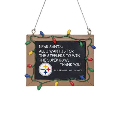 NFL Pittsburgh Steelers Chalkboard Weihnachten Baumschmuck Anhänger Ornament