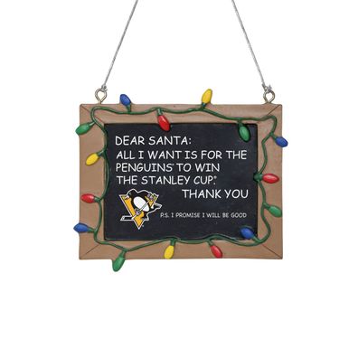 NHL Pittsburgh Penguins Chalkboard Weihnachten Baumschmuck Anhänger Ornament