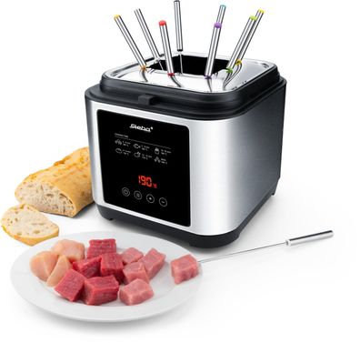 Steba Fritteuse/ Fondue-Set DF 150F, Digital-Display, XXL-Sichtfenster