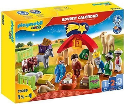 Playmobil Adventskalender 70259 Weihnachtskrippe Figuren Tiere Kinder Spielzeug
