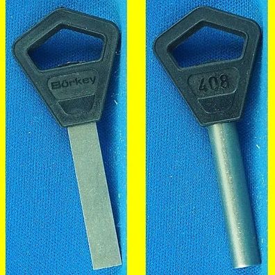 Schlüsselrohling Börkey 408 mit Kunststoffkopf für verschiedene Abloy Schlösser