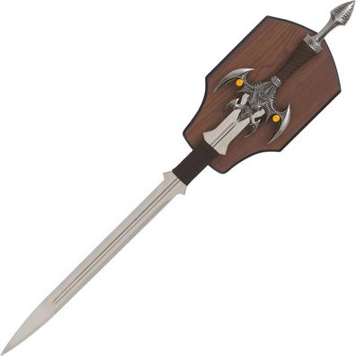 Fantasy Schwert mit geformtem Drachenschädel