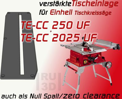 Verstärkte Premium Tischeinlage f. Einhell TE-CC 250 UF + TE-CC 2025 UF Tks Säge