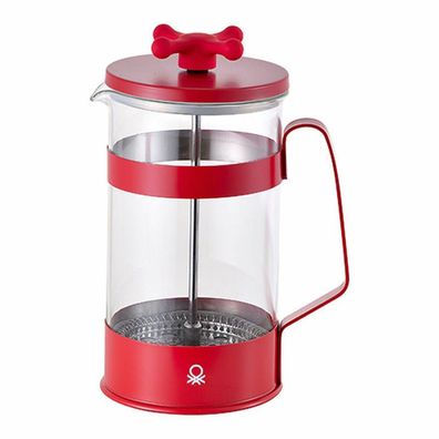 Kolben-Kaffeemaschine Benetton Rainbow Rot Edelstahl Borosilikatglas (600 ml)