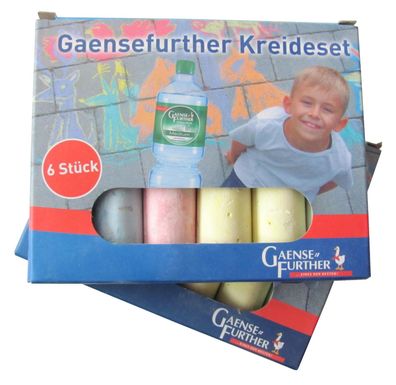Gaensefurther - 2 Kreidesets mit je 6 Kreiden