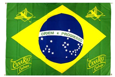 Canario Brasilien Flagge Fussball Banner 2x