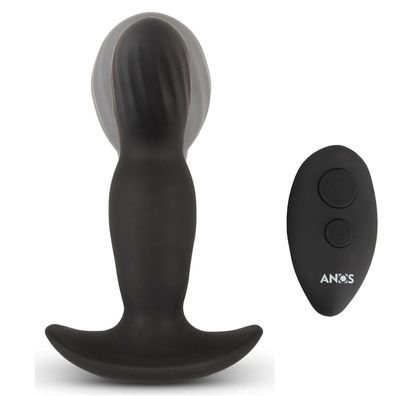 Silikon Anal-Plug Vibrator mit Fernbedienung + Aufblasbar + P-Spot Sexspielzeug