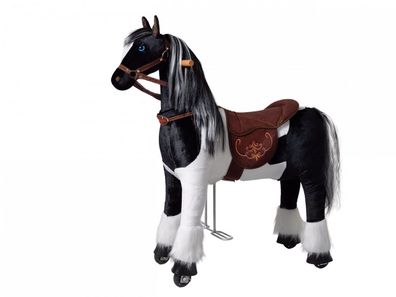 Mechanisches Reitpferd Pony auf Rollen Reitpony Domino M für Kinder5-12J Neu