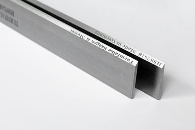 2 Stück Hobelmesser 180 x 20 x 2,5 HSS %18 Wolfram Streifenhobelmesser