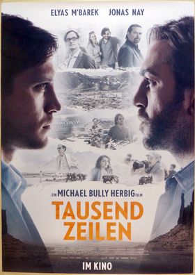 Tausend Zeilen - Original Kinoplakat A0 - Elyas M´Barek, Jonas Nay - Filmposter