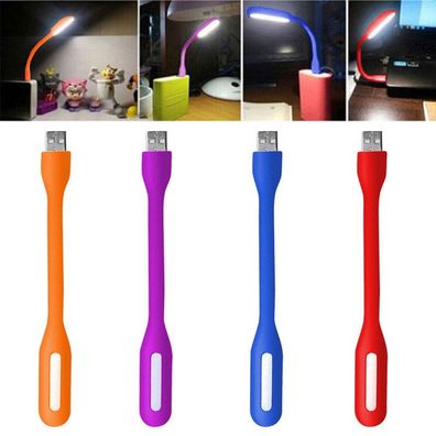 Mini biegbare, tragbare flexible USB-LED-Lichtlampe zum Lesen der Computertastatur