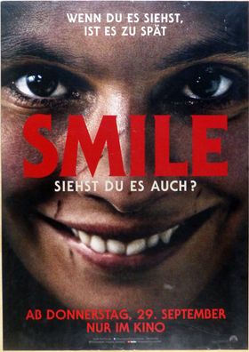 Smile - Siehst Du es auch? - Original Kinoplakat A1 - Sosie Bacon - Filmposter